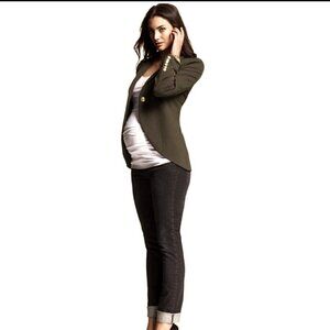 Isabella Oliver Maternity Everyday Black Blazer NWT